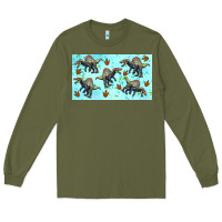 Army Green spinosaurus sippy cup Long Sleeve Tee - Artiststas