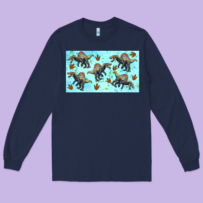Spinosaurus Sippy Cup Long Sleeve Tee Designed By Artiststas
