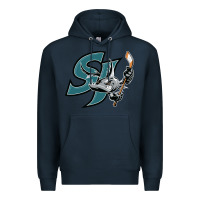 Navy the-san-jose-barracuda-pen Premium Hoodie - linhVisuals