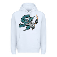 White the-san-jose-barracuda-pen Premium Hoodie - linhVisuals