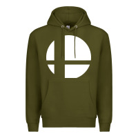 Army Green super smash bros Premium Hoodie - linhVisuals