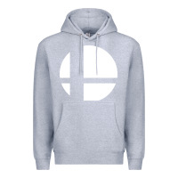 Heather Grey super smash bros Premium Hoodie - linhVisuals