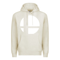 Oatmeal Heather super smash bros Premium Hoodie - linhVisuals