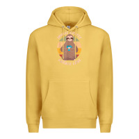 Antique Gold inhale coffee exhale love sloth namaste yoga lover Premium Hoodie - linhVisuals
