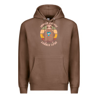 Chestnut inhale coffee exhale love sloth namaste yoga lover Premium Hoodie - linhVisuals