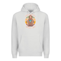 Dove Grey inhale coffee exhale love sloth namaste yoga lover Premium Hoodie - linhVisuals