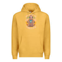 Mustard inhale coffee exhale love sloth namaste yoga lover Premium Hoodie - linhVisuals