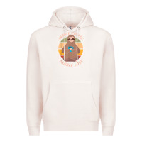 Pale Pink inhale coffee exhale love sloth namaste yoga lover Premium Hoodie - linhVisuals