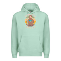 Seafoam inhale coffee exhale love sloth namaste yoga lover Premium Hoodie - linhVisuals