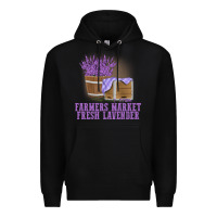 Black Farmers Market Fresh Lavender Premium Hoodie - linhVisuals