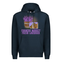 Navy Farmers Market Fresh Lavender Premium Hoodie - linhVisuals