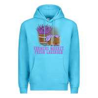 Ocean Blue Farmers Market Fresh Lavender Premium Hoodie - linhVisuals