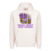 Pale Pink Farmers Market Fresh Lavender Premium Hoodie - linhVisuals