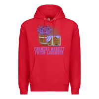 Red Farmers Market Fresh Lavender Premium Hoodie - linhVisuals