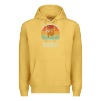 Antique Gold mens my favorite people call me saba cute sloth lover grandpa premium Premium Hoodie - linhVisuals