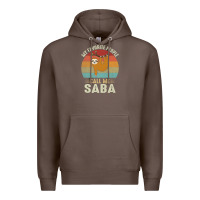 Coffee mens my favorite people call me saba cute sloth lover grandpa premium Premium Hoodie - linhVisuals