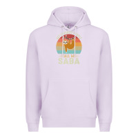 Lilac mens my favorite people call me saba cute sloth lover grandpa premium Premium Hoodie - linhVisuals