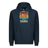 Navy mens my favorite people call me saba cute sloth lover grandpa premium Premium Hoodie - linhVisuals