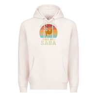 Pale Pink mens my favorite people call me saba cute sloth lover grandpa premium Premium Hoodie - linhVisuals