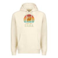 Sandshell mens my favorite people call me saba cute sloth lover grandpa premium Premium Hoodie - linhVisuals