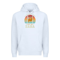 White mens my favorite people call me saba cute sloth lover grandpa premium Premium Hoodie - linhVisuals