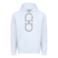 White SALVATORE TSHIRT Premium Hoodie - linhVisuals
