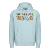 Blue Mist we are all weird Premium Hoodie - linhVisuals