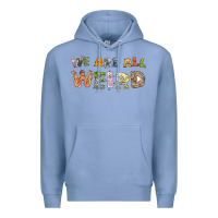 Colony Blue we are all weird Premium Hoodie - linhVisuals