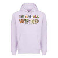 Lilac we are all weird Premium Hoodie - linhVisuals