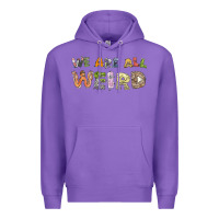 Purple we are all weird Premium Hoodie - linhVisuals