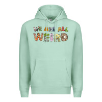Seafoam we are all weird Premium Hoodie - linhVisuals