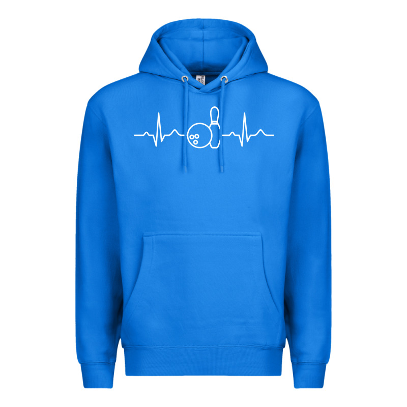 Bowling Heartbeat Bowler Ecg Bowling Ball Tournament Gift Sweatshirt Premium Hoodie by linhVisuals | Teevron