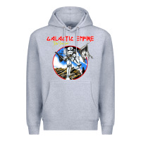 Heather Grey international grup music  galactic empire Premium Hoodie - linhVisuals
