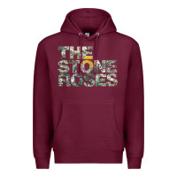 Burgundy THE STONE ROSES GREEN Premium Hoodie - linhVisuals