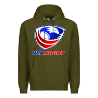 Army Green usa rugby Premium Hoodie - linhVisuals