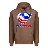 Chestnut usa rugby Premium Hoodie - linhVisuals