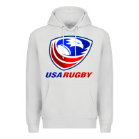Dove Grey usa rugby Premium Hoodie - linhVisuals