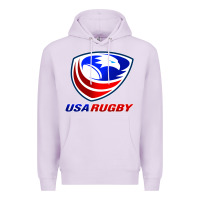 Lilac usa rugby Premium Hoodie - linhVisuals