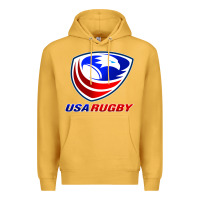 Mustard usa rugby Premium Hoodie - linhVisuals