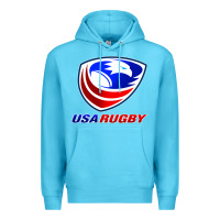 Ocean Blue usa rugby Premium Hoodie - linhVisuals