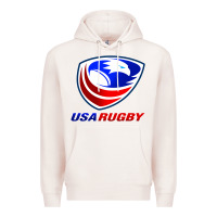 Pale Pink usa rugby Premium Hoodie - linhVisuals