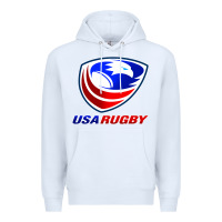 White usa rugby Premium Hoodie - linhVisuals