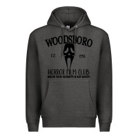 Charcoal Heather woodsboro horror film club scream Premium Hoodie - linhVisuals