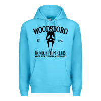 Ocean Blue woodsboro horror film club scream Premium Hoodie - linhVisuals