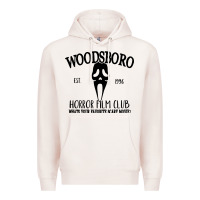 Pale Pink woodsboro horror film club scream Premium Hoodie - linhVisuals