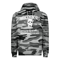 Slate Camo woodsboro horror film club scream Premium Hoodie - linhVisuals