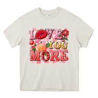 Cream love you more Heavy Core Tee - FaDigitalArtStudio