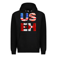 Black america canada Premium Hoodie - linhVisuals