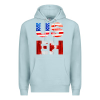 Blue Mist america canada Premium Hoodie - linhVisuals