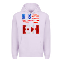 Lilac america canada Premium Hoodie - linhVisuals